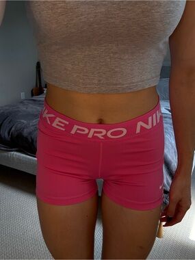 Nike Pink Performance Compression Shorts
